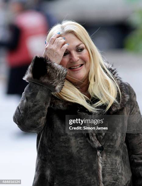 Vanessa Feltz sighting on February 27, 2015 in London, England.