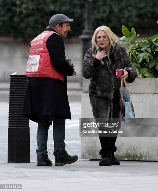 Vanessa Feltz sighting on February 27, 2015 in London, England.