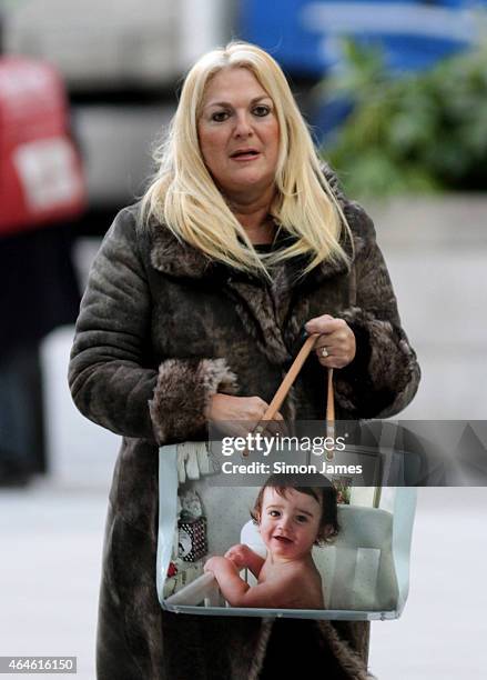 Vanessa Feltz sighting on February 27, 2015 in London, England.