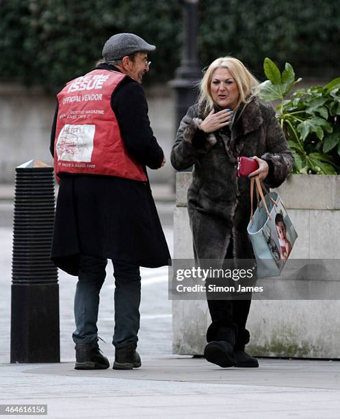 Vanessa Feltz sighting on February 27, 2015 in London, England.