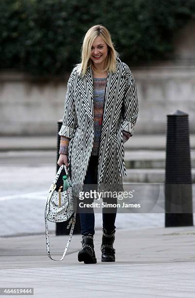 Fearne Cotton sighting at the BBC on February 27, 2015 in London, England.