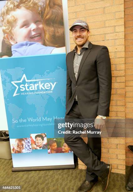 David Lucado attends the Starkey Hearing Foundation Mission during GRAMMY Camp at University of Southern California on January 22, 2014 in Los...