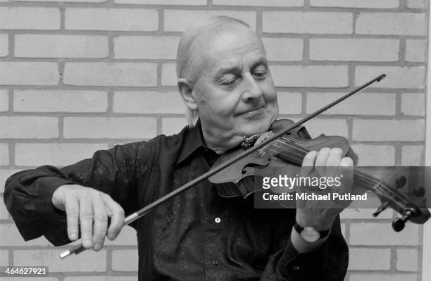French jazz violinist Stephane Grappelli rehearsing for the Grand Gala in Amsterdam, Netherlands, 15th February 1974.
