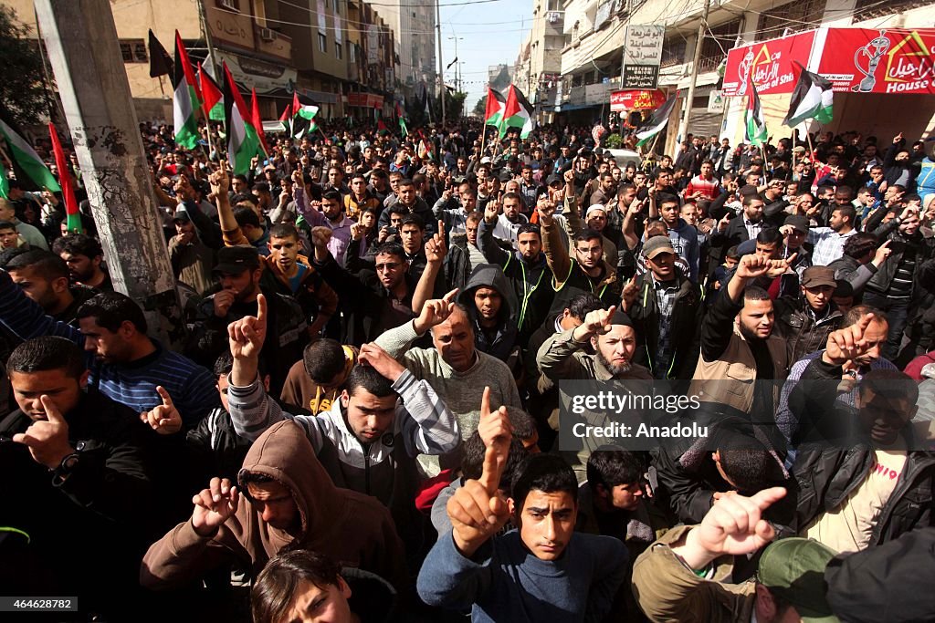 Solidarity demonstration for Palestinian prisoners in Israeli jails