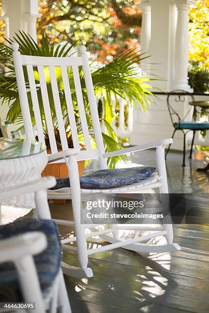 rocking chair - rocking chair stock pictures, royalty-free photos & images