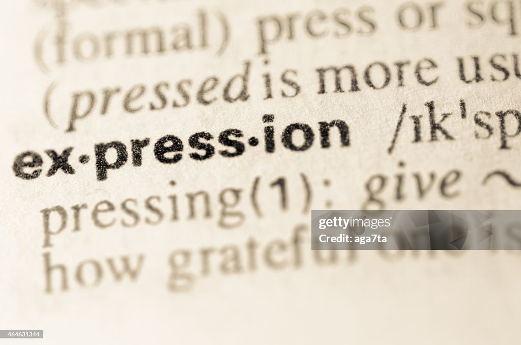 Express Definition Image Dictionary Definition Of Word Expression High-Res Stock Photo - Getty ...