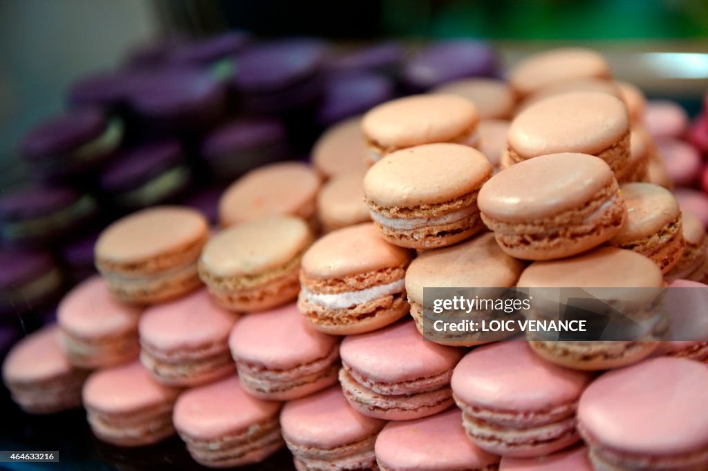 FRANCE-ECONOMY-AGRICULTURE-PASTRY-MACARON