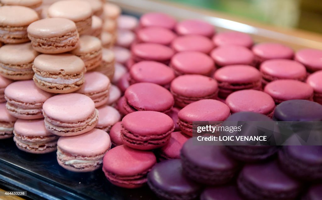 FRANCE-ECONOMY-AGRICULTURE-PASTRY-MACARON
