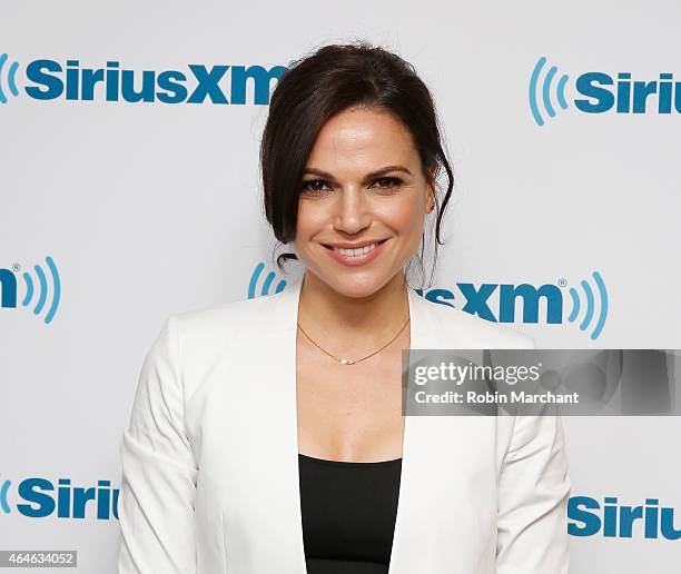 Lana Parrilla vists at SiriusXM Studios on February 27, 2015 in New York City.