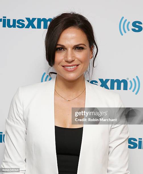 Lana Parrilla vists at SiriusXM Studios on February 27, 2015 in New York City.