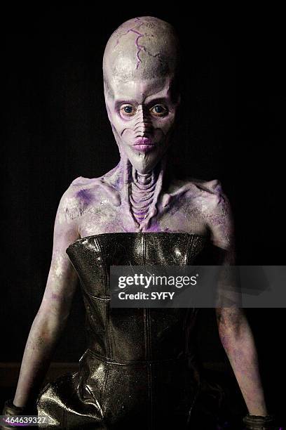 Cosmic Conspiracy" Episode 602 -- Pictured: Makeup by Graham Schofield and Chloe Sens--