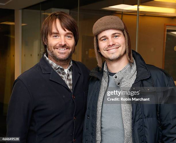 Will Forte and Jason Ritter vists at SiriusXM Studios on February 27, 2015 in New York City.