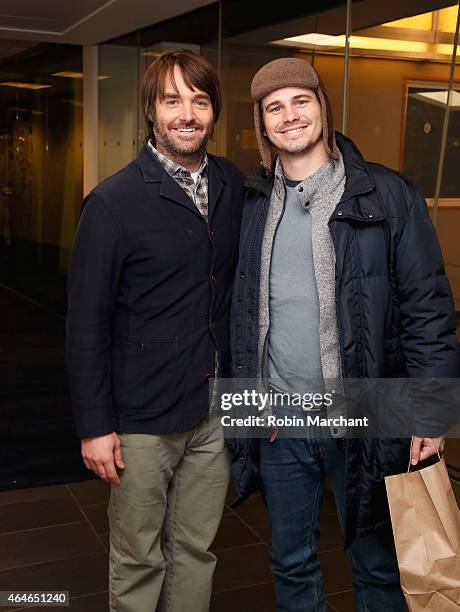 Will Forte and Jason Ritter vists at SiriusXM Studios on February 27, 2015 in New York City.