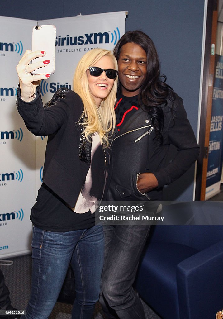 Jenny McCarthy Hosts Her SiriusXM Show 'Dirty, Sexy, Funny With Jenny McCarthy' Live From The SiriusXM Studios In Los Angeles