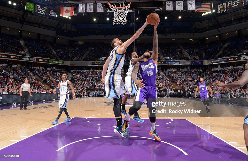 Memphis Grizzlies v Sacramento Kings