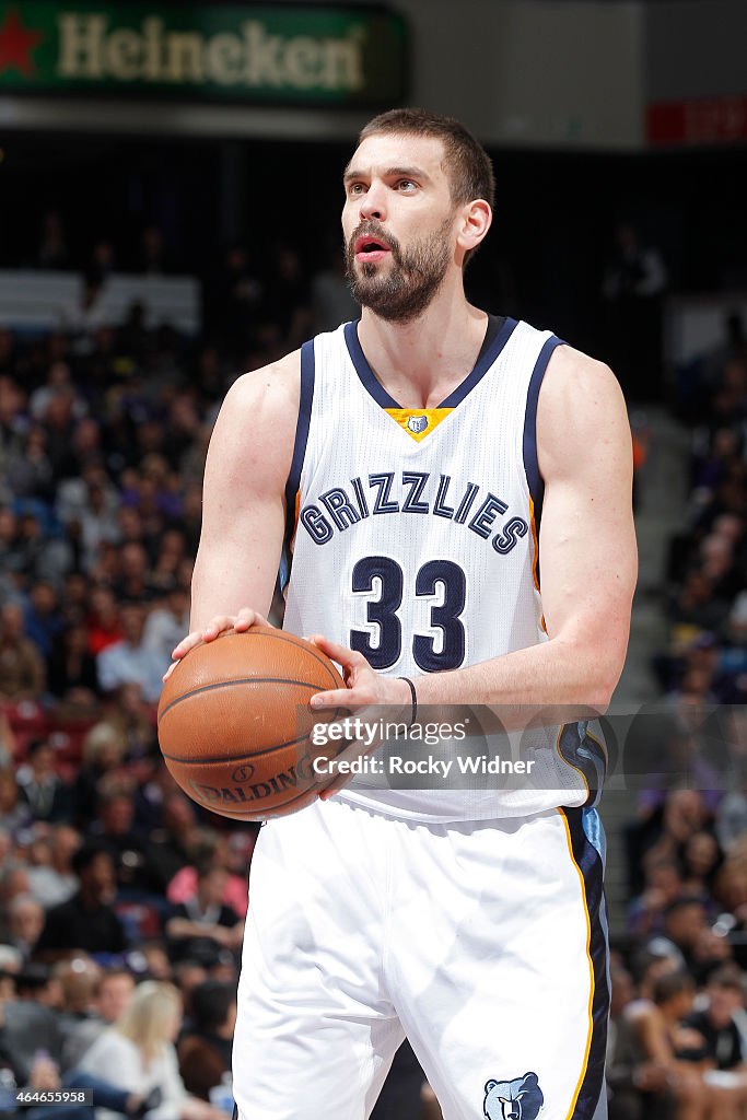 Memphis Grizzlies v Sacramento Kings