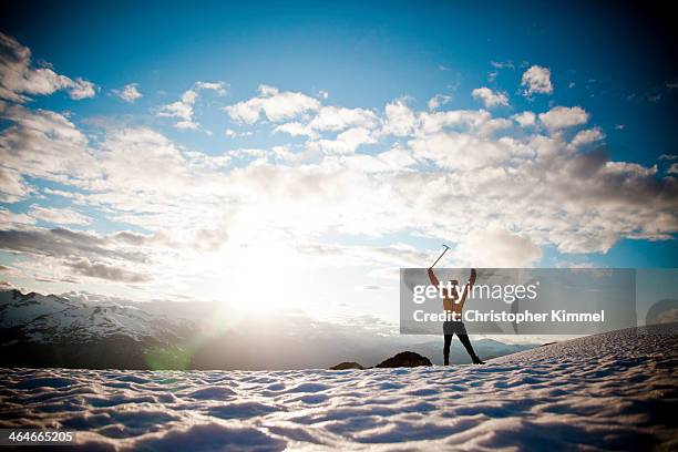 climbing cypress peak - ice pick stock-fotos und bilder