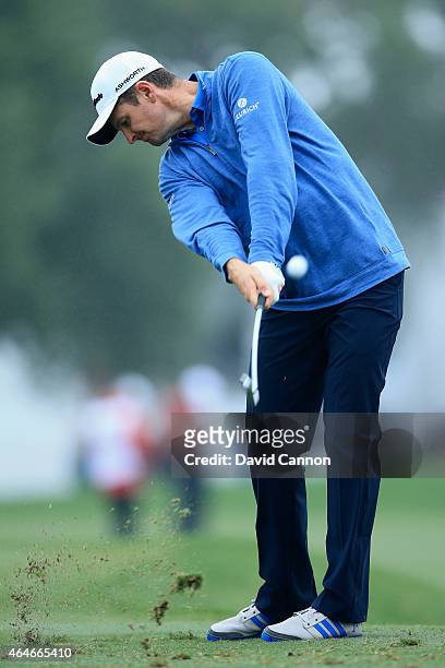 Justin Rose of England plays his tee shot on the fifth hole during the second round of The Honda Classic at PGA National Resort & Spa - Champion...