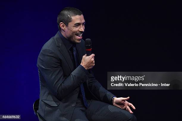 Ivan Cordoba attends during the Preview Screening of 'Zanetti Story' on February 27, 2015 in Milan, Italy.