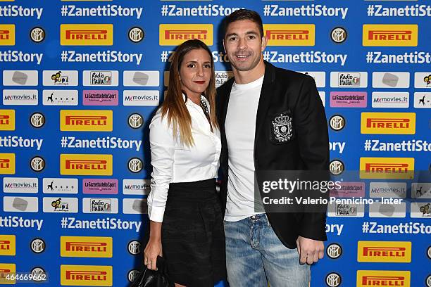 Juan Pablo Carrizo of FC Internazionale Milano attends during the Preview Screening of 'Zanetti Story' on February 27, 2015 in Milan, Italy.