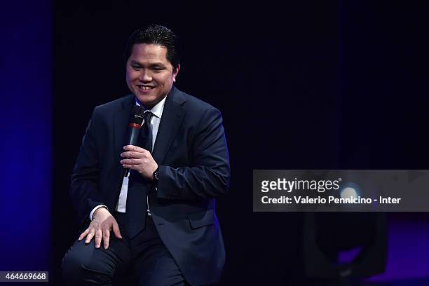 Internazionale Milano president Erick Thohir attends the Preview Screening of 'Zanetti Story' on February 27, 2015 in Milan, Italy.