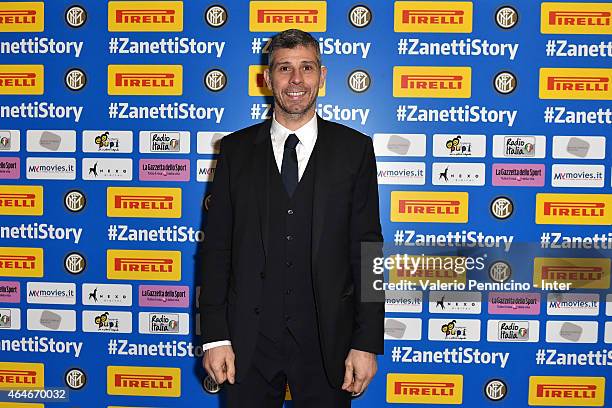 Francesco Toldo attends the preview screening of the 'Zanetti Story' on February 27, 2015 in Milan, Italy.