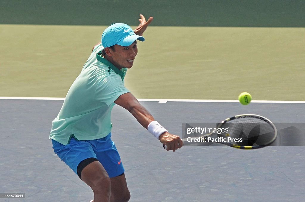 Tennis Player Ti Chen  in action during the  Emami Kolkata...