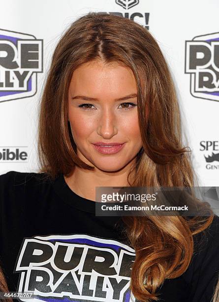 Danica Thrall attends the launch of the new 2014 Super Car Rally at Millennium Mayfair Hotel on January 23, 2014 in London, England.