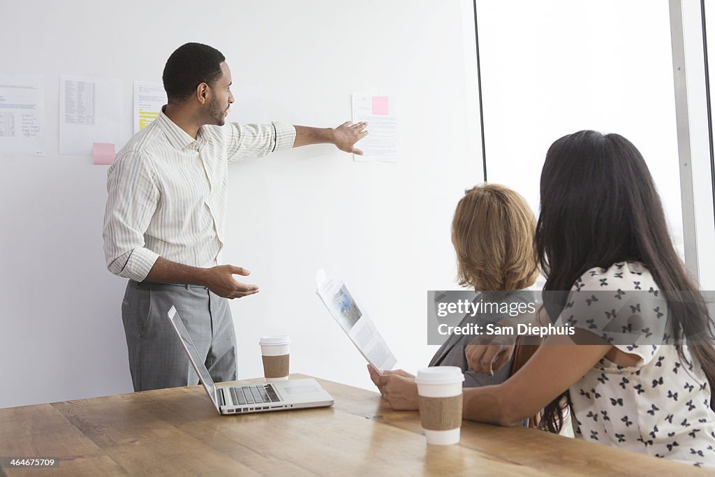 Business people talking in meeting