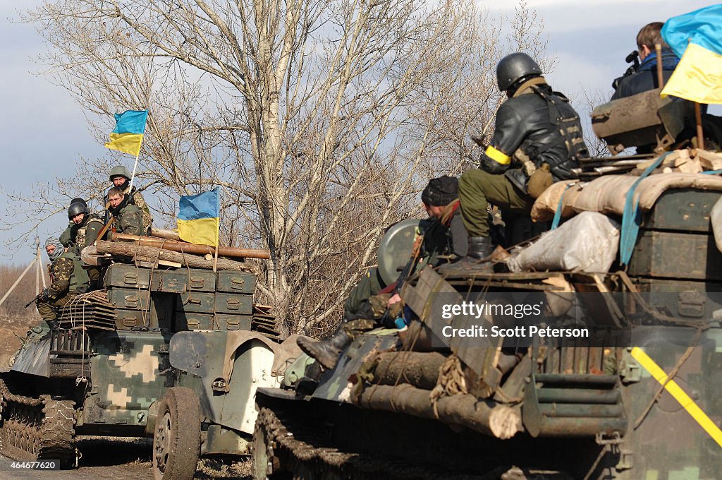 Ukrainian Military Continues Withdrawal From Positions In Eastern Ukraine