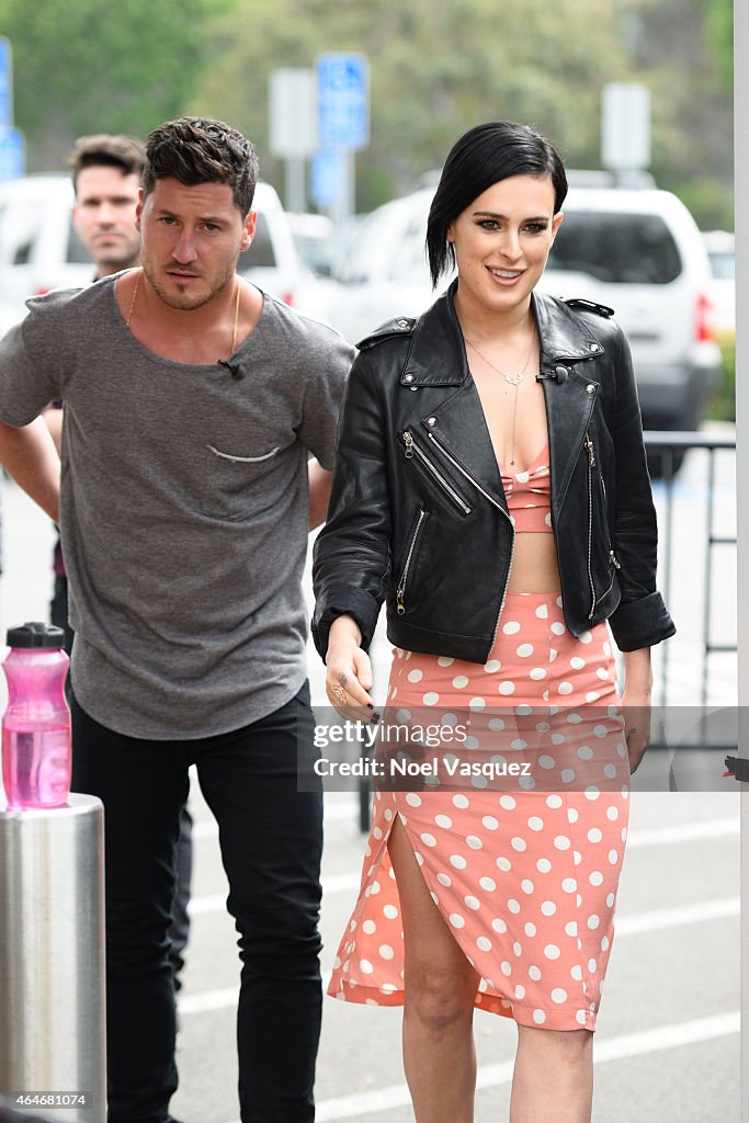 Royce Rumer Val Chmerkovskiy and Rumer Willis visit