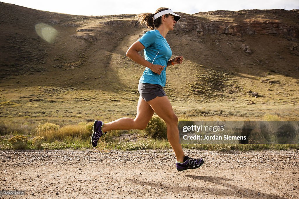 Woman running for exercise