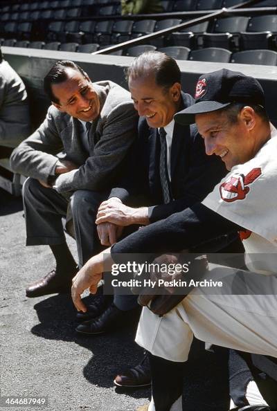 Alan Rosenbaum Cleveland General Manager Hank Greenberg and Al Rosen of the Cleveland Indians ...