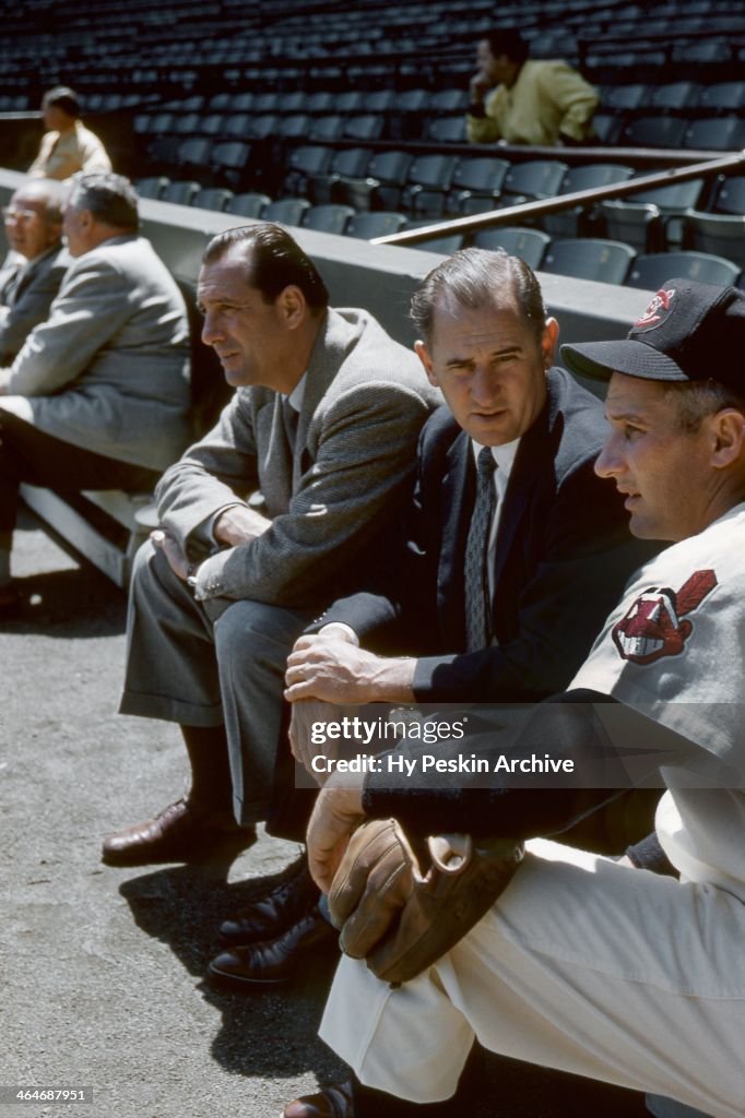 Alan Rosenbaum Cleveland General Manager Hank Greenberg and Al Rosen of the Cleveland Indians ...