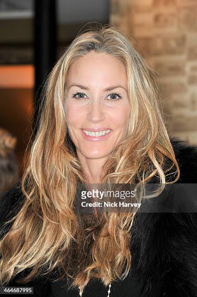 Lisa Butcher attends the Madderson London Spring/Summer 2014 womenswear collection launch party at Beaufort House on January 23, 2014 in London,...