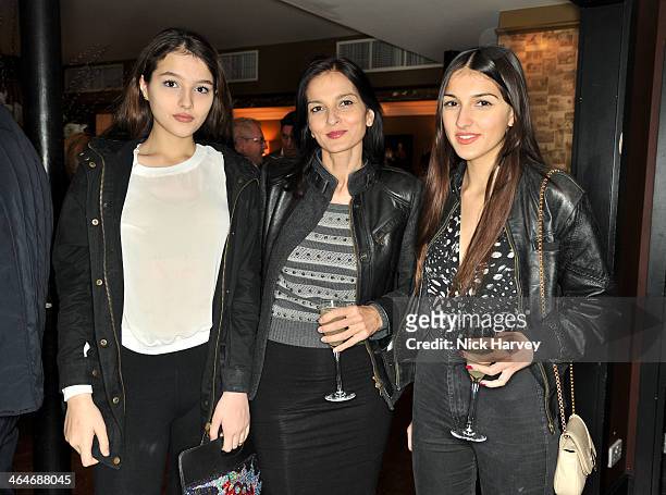 Maddie Mills:Yasmin Mills: Lauren Mills attend the Madderson London Spring/Summer 2014 womenswear collection launch party at Beaufort House on...
