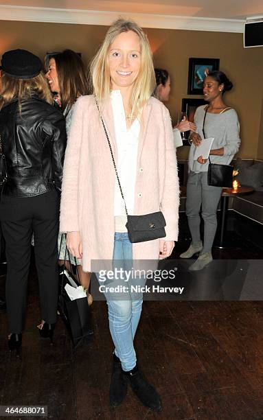 Martha Ward attends the Madderson London Spring/Summer 2014 womenswear collection launch party at Beaufort House on January 23, 2014 in London,...