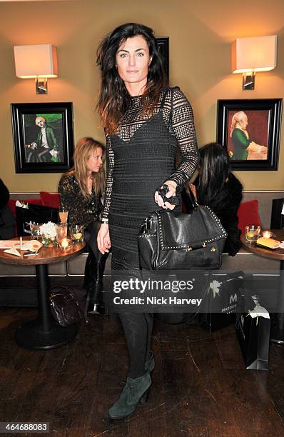 Lynn Renee attends the Madderson London Spring/Summer 2014 womenswear collection launch party at Beaufort House on January 23, 2014 in London,...