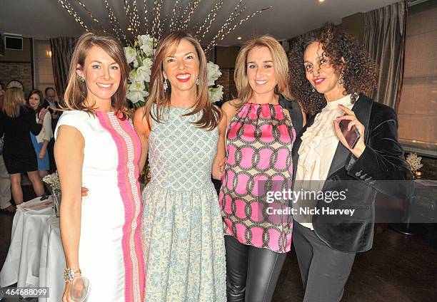 Sara Madderson and Heather Kerzner:Helen Hughes:Jeanette Calleva attend the Madderson London Spring/Summer 2014 womenswear collection launch party at...