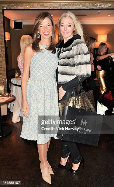 Heather Kerzner and Tamara Beckwith attend the Madderson London Spring/Summer 2014 womenswear collection launch party at Beaufort House on January...