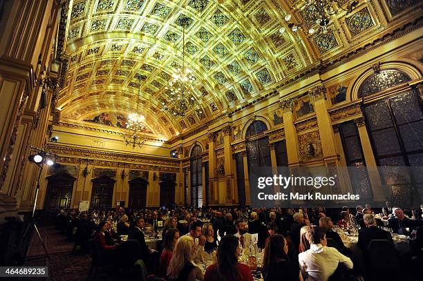 Members of the ParalympicsGB team gather to celebrate their selection to compete at the Sochi 2014 Paralympic Games at the City Chambers in Glasgow...