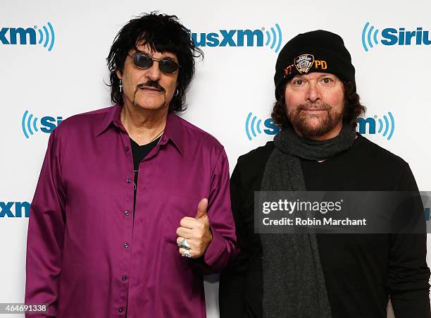 Carmine Appice and Mark Stein of Vanilla Fudge vist at SiriusXM Studios on February 27, 2015 in New York City.