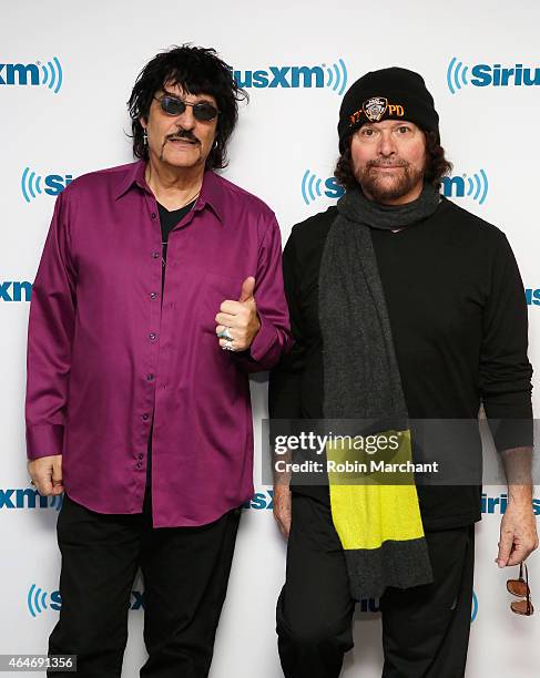 Carmine Appice and Mark Stein of Vanilla Fudge vist at SiriusXM Studios on February 27, 2015 in New York City.