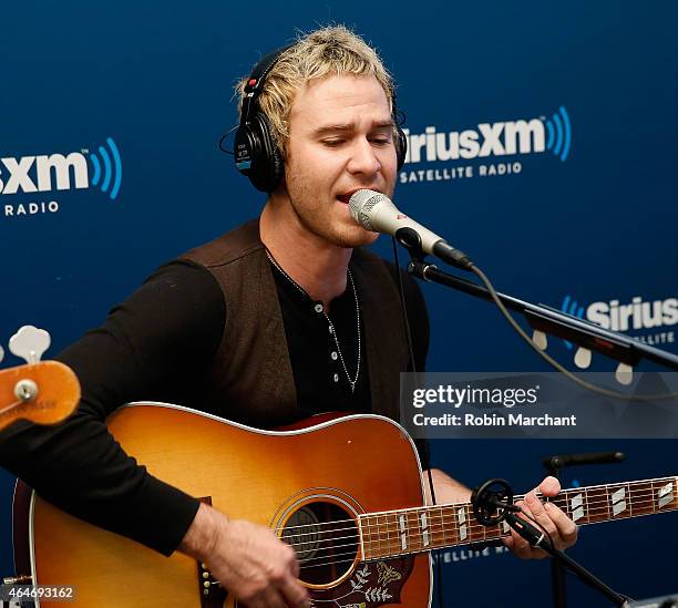 Jason Wade of Lifehouse vists at SiriusXM Studios on February 27, 2015 in New York City.