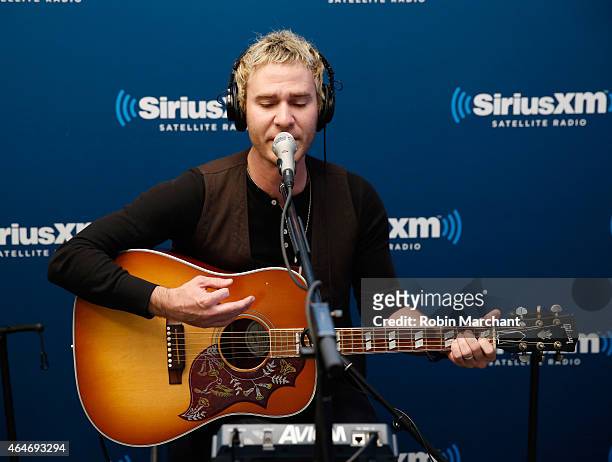 Jason Wade of Lifehouse vists at SiriusXM Studios on February 27, 2015 in New York City.