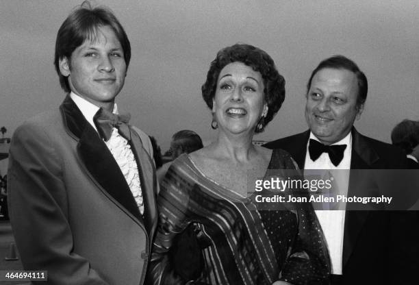 Actress Jean Stapleton with son John Putch and husband William Putch arrive at the 30th Annual Emmy Awards on September 17, 1978 at the Pasadena...
