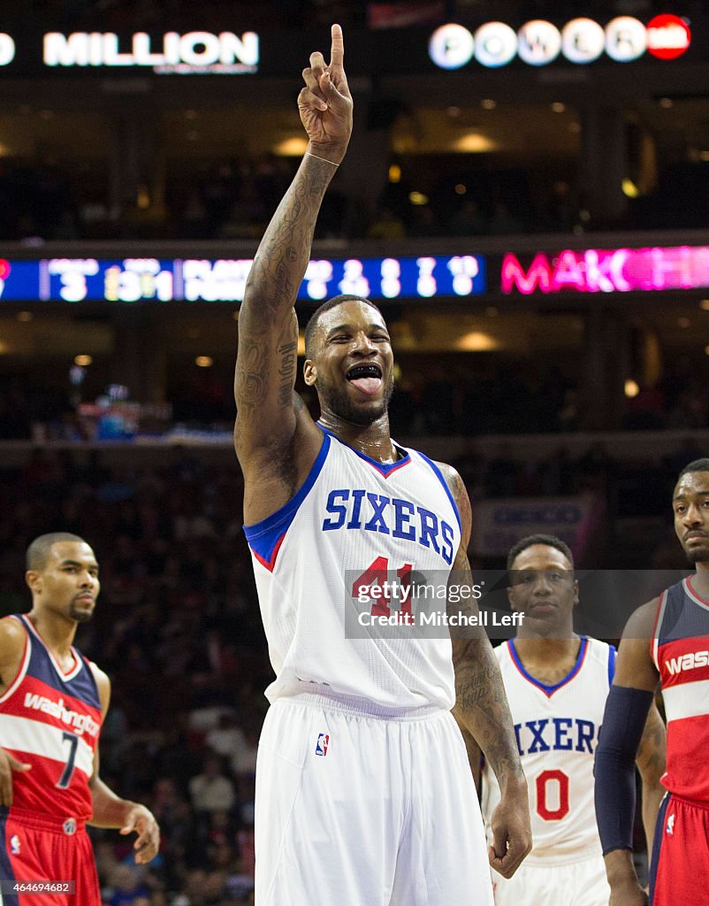 Washington Wizards v Philadelphia 76ers