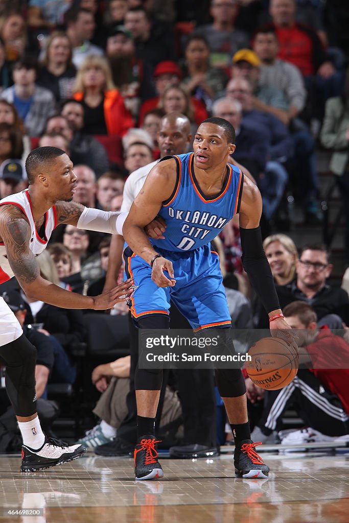 Oklahoma City Thunder v Portland Trail Blazers