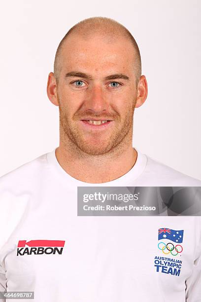 Scott Kneller poses during the AOC Headshot Session for the 2014 Winter Olympic Games on May 1, 2013 in Melbourne, Australia.
