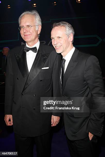 Fred Kogel and Harald Schmidt attend the Mira Award 2014 on January 23, 2014 in Berlin, Germany.